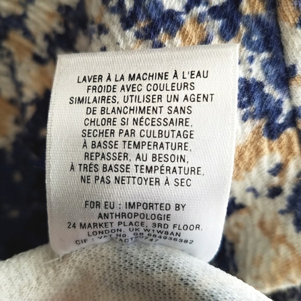 Anthropologie Postmark Floral Top XS - Picture 5 of 8